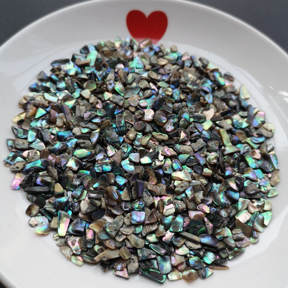 
XUNBEI Natural Crushed Abalone Shell Mother of Pearl shell DIY abalone shell pieces 
