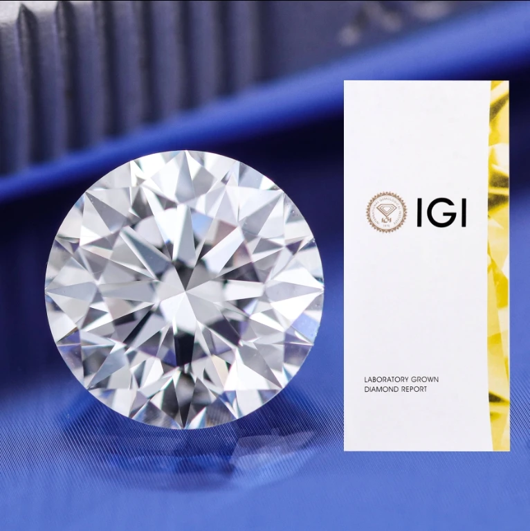 IGI  Certificate 0.5ct 1ct 1.5ct 2ct Wholesale Lab Created Diamond HPHT CVD Lab Grown Diamond