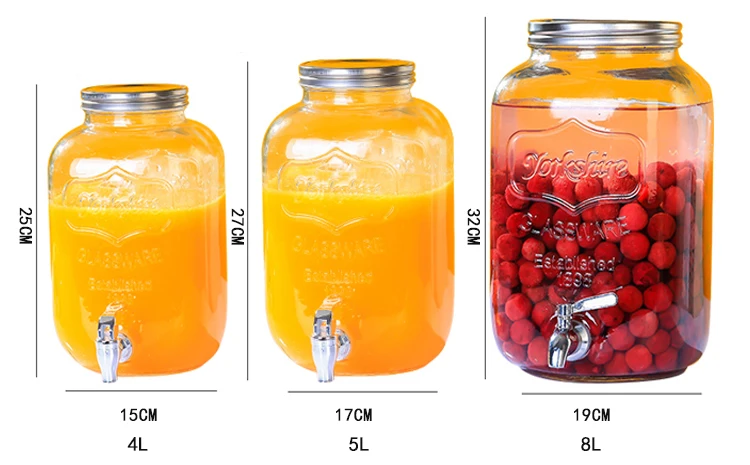 Explosive New Products China Factory Price Glass Lemonade Dispenser