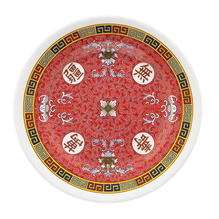 Китайский новый год Giftware SHOU красная Меламиновая Посуда столовая