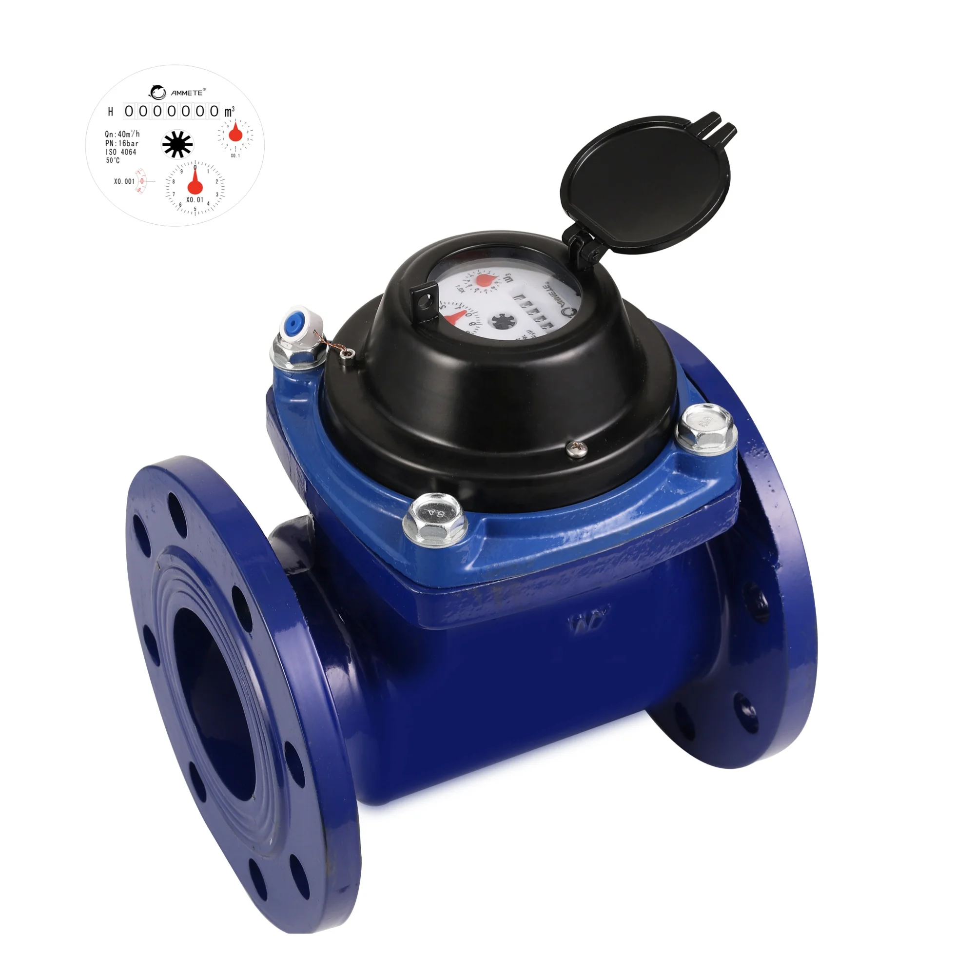 Removable Element Woltman Water Meter Flow Meter Flange Bulk Water Meter