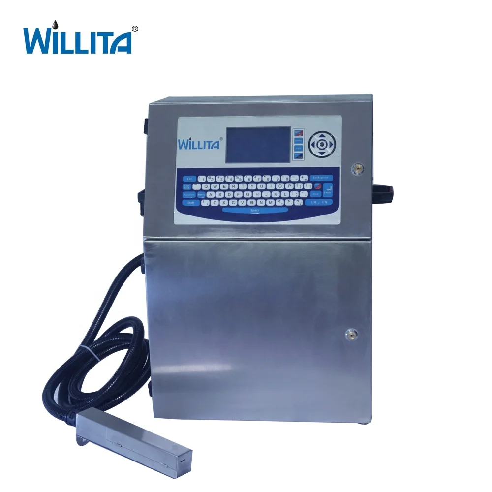 Online Inkjet Printer CIJ Expiry Date Printing Machine For Food Beverage Packing Water Bottle Printing