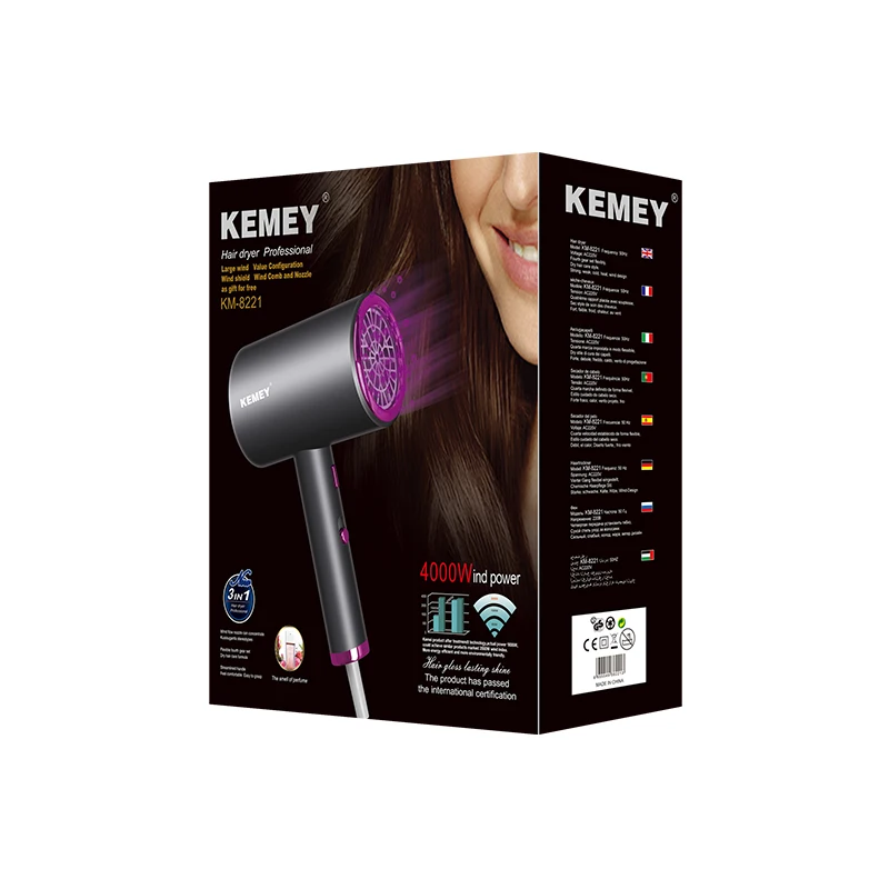 KEMEY km-8221 Professional Hair Dryers 4000W Household Hair Dryers High-Power Hair Drayer Dryer
