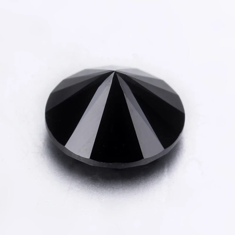 Черный Муассанит starsgem для продажи Круглый бриллиантовый Ограненный свободный