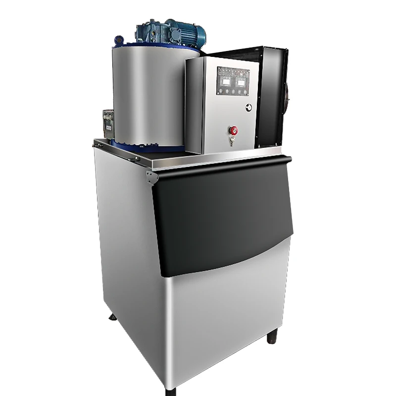 Commercial 300kg flake ice machine for frozen seafood