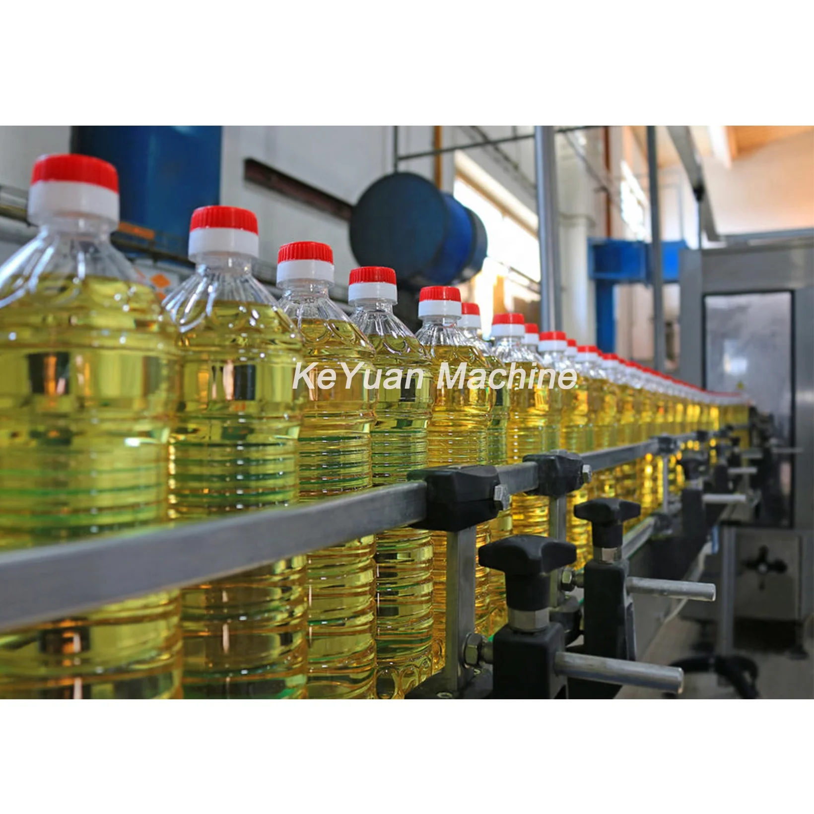 China KeYuan 12 Heads Rotary Automatic Filling Machine Olive Oil For 1L 5L 15L Plastic Bottles