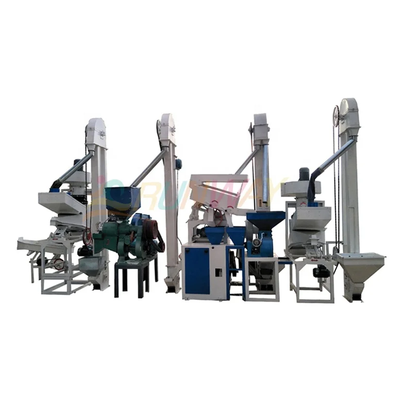 Automatic small rice mill machine with destoner good price for Ghana