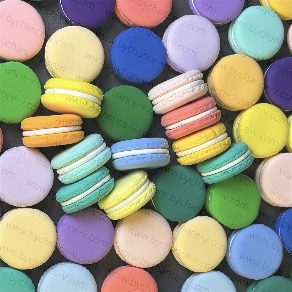 Realistic Artificial Macaron Mockup Ideal for Art Decor and Elegant Marketing in Home Goods Industry