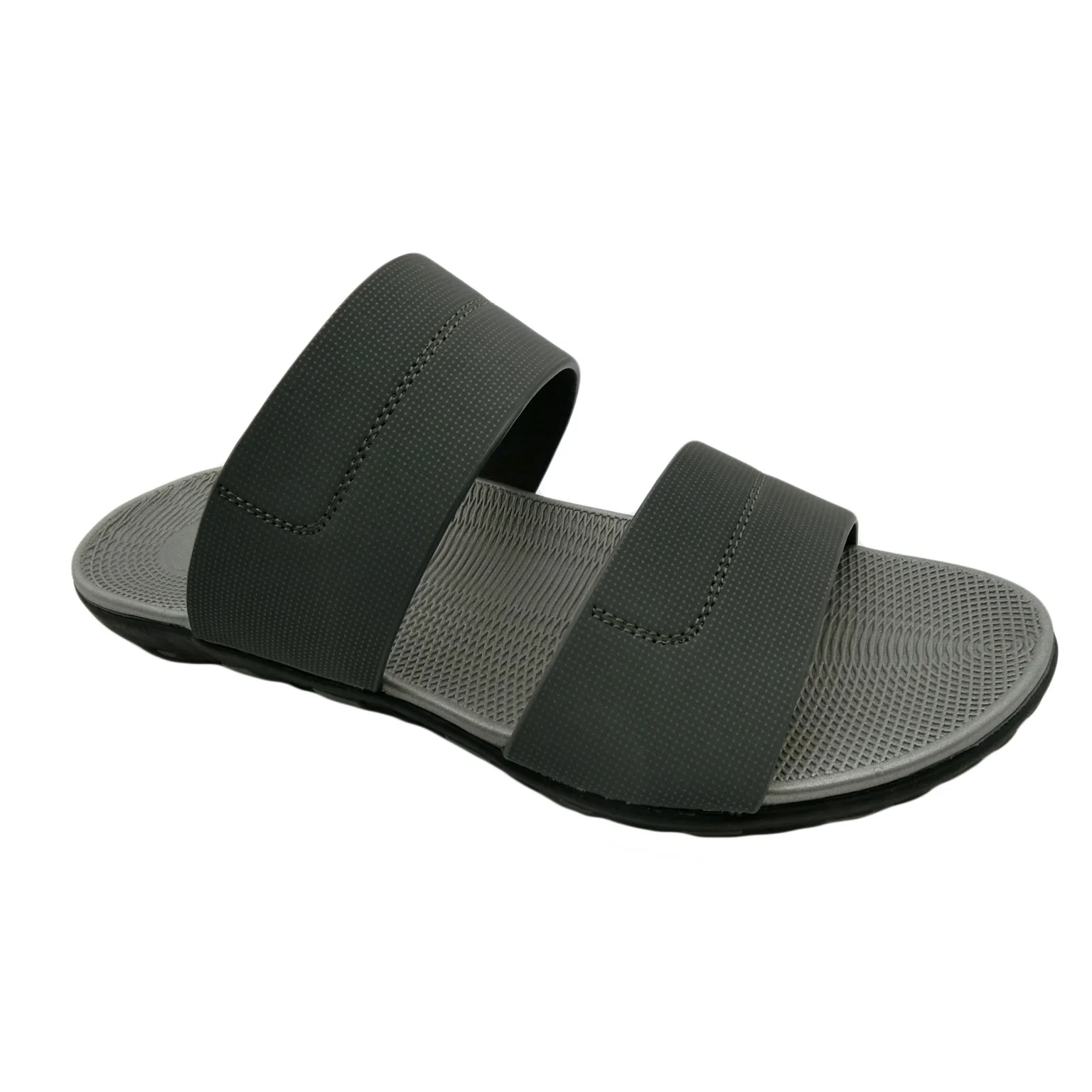 Новинка 2020, стильные мягкие и прочные мужские тапочки из ПУ кожи на подошве