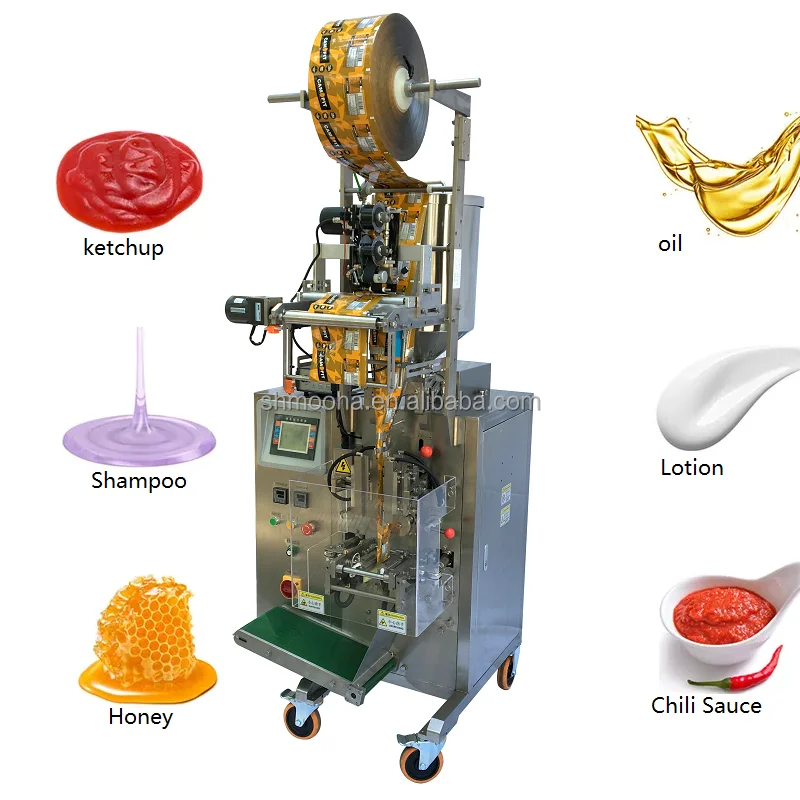 Medical Hand Washing Gel Sachet Packing Machine Food Ketchup Small Bag Packaging Machines L PP Honey Stick Sachet Bag Packer