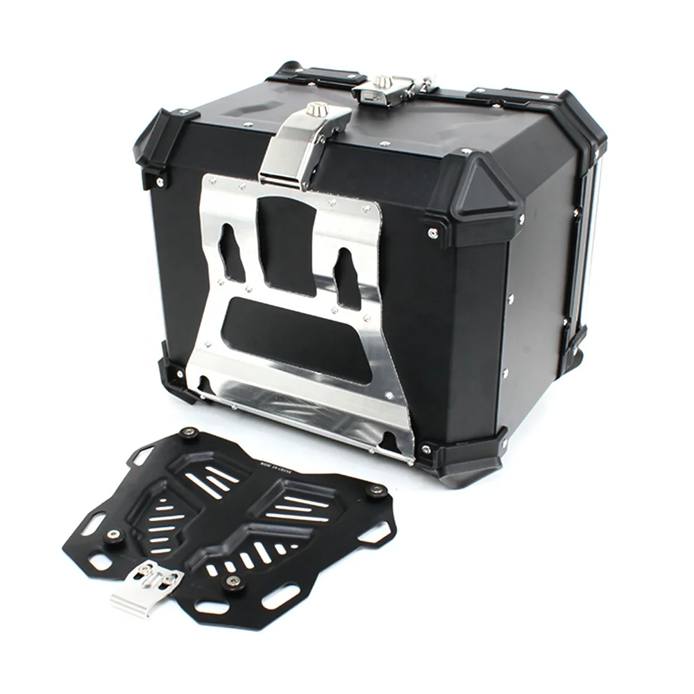 Алюминиевый сплав 1,5 мм пластина мотоциклетный водонепроницаемый быстроразъемный верхний ящик задний багажник Задняя стойка чехол для шлема
