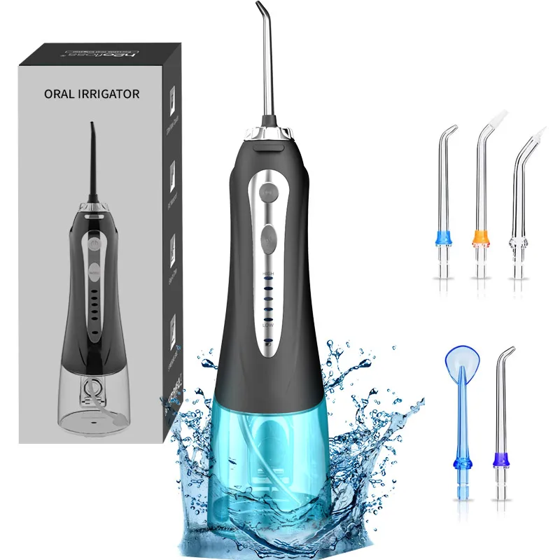 Professional Best Electric Water Floss H2ofloss 300ml Portable Oral Irrigator 2500mAh Dental Irrigator with Battery