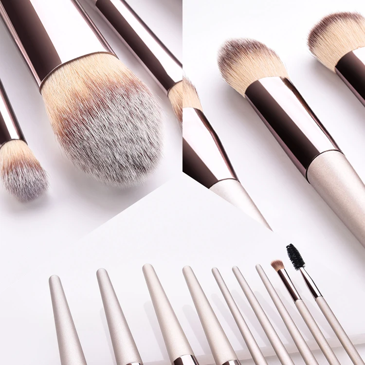 Make Up Brush Set 9pcs Delicate Makeup Brushes Powder Foundation Contour and Eye Brushes 2019 New Model