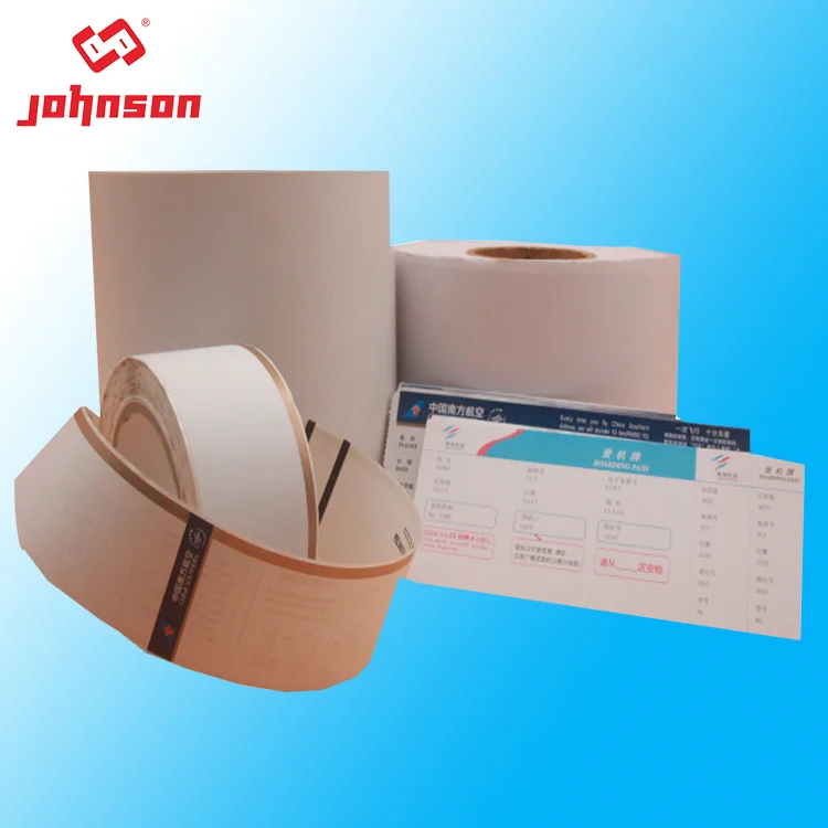 Disposable aseptic durable thermal printer coated paper airline boarding pass