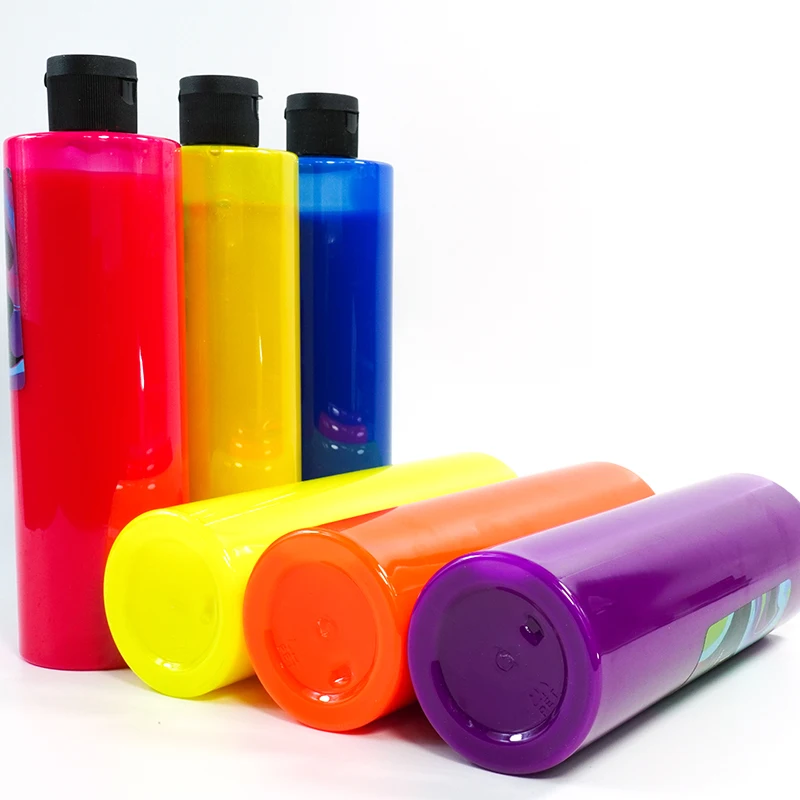 Fluorescent Luminous Body Paint Makeup Water Based Neon Color Uv for Kids for Neon Party Face Painting