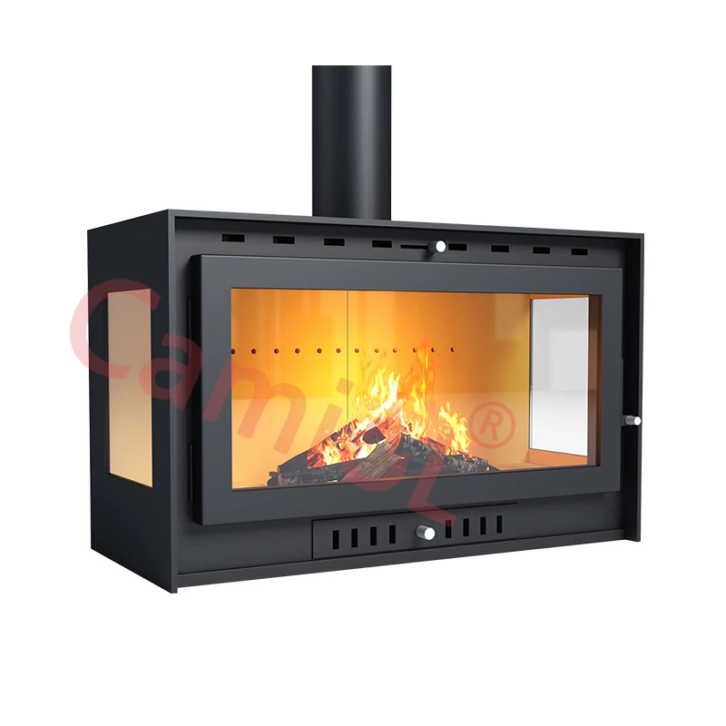 Camiol factory Indoor Decorative Freestanding Wood Burning Steel Stove Fireplace