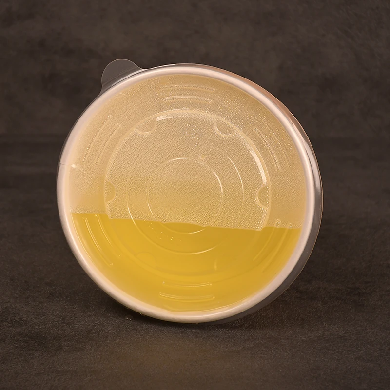 
Round 500ml-1500ml Kraft Paper Salad Bowl Disposable Lunch Spaghetti biodegradable leak proof takeaway food containers 