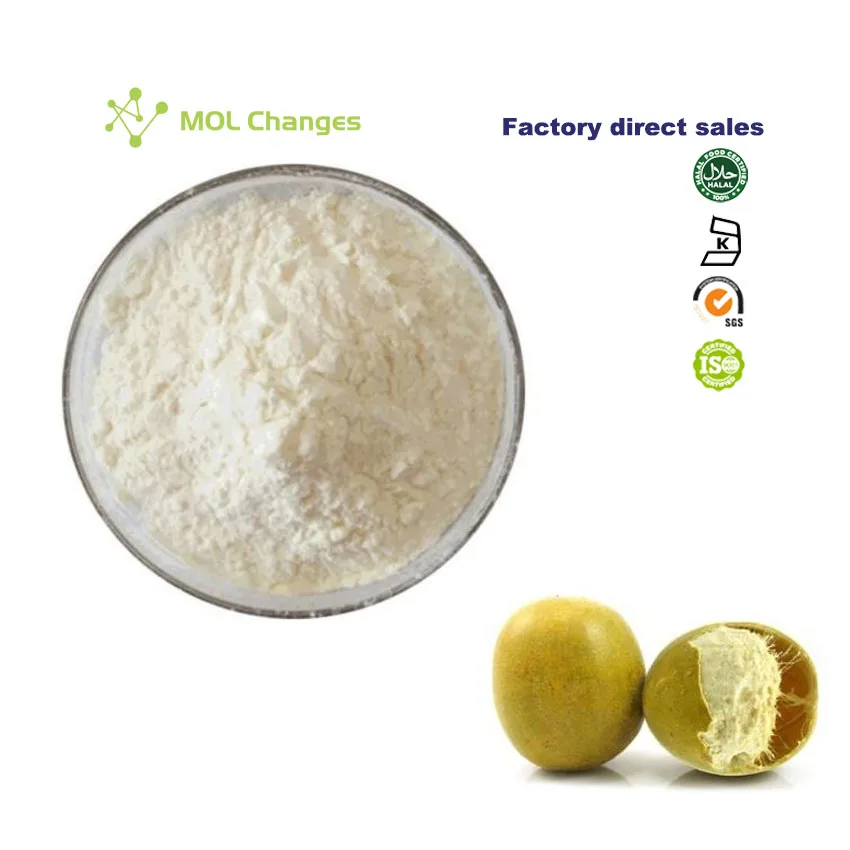 Pure Luo Han Guo Extract Natural Sweetener Erythritol Organic Monk Fruit Extract Sweetener Powder