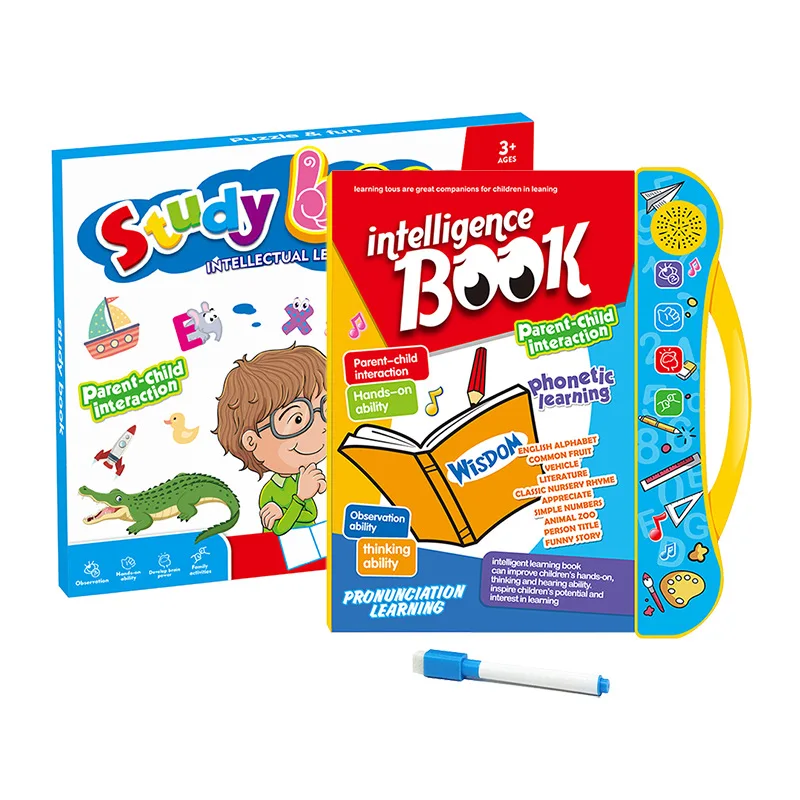 wholesale kids educational books learning english audio book alphabet with writing board learning machine