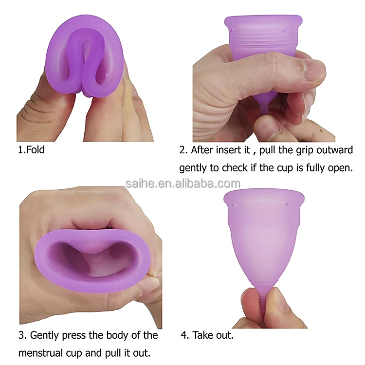 Hot Selling Eco-Friendly Reusable Menstrual Cups 100% Medical Silicone Close Fit Cup For