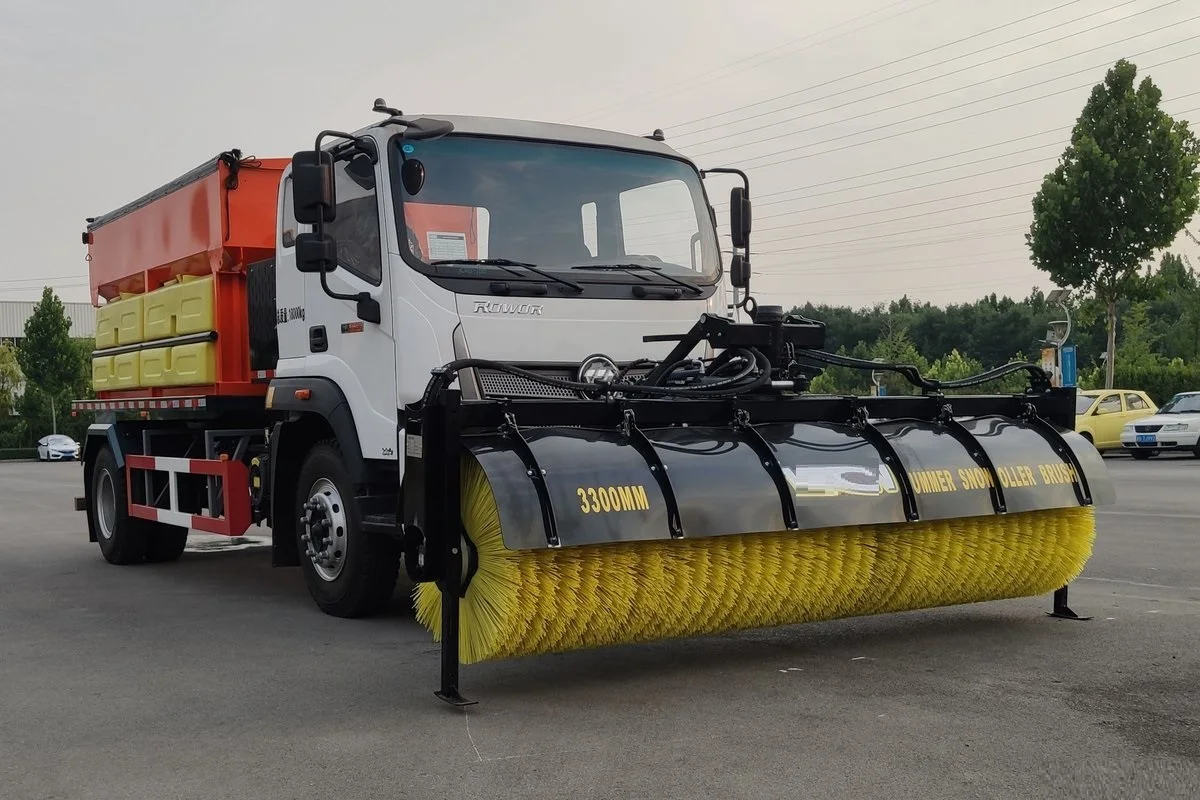 3300mm Hummer Snow Roller Brush Sweeper Truck Mounted Snow Cleaning Blower Remover Shovel Trucks