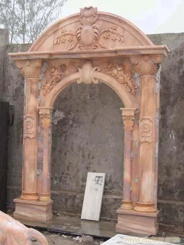 Мраморная дверная рама, декоративная дверная рама, красная дверная рама из гранита, дизайнерская мраморная рамка, дизайнерская каменная дверная рама