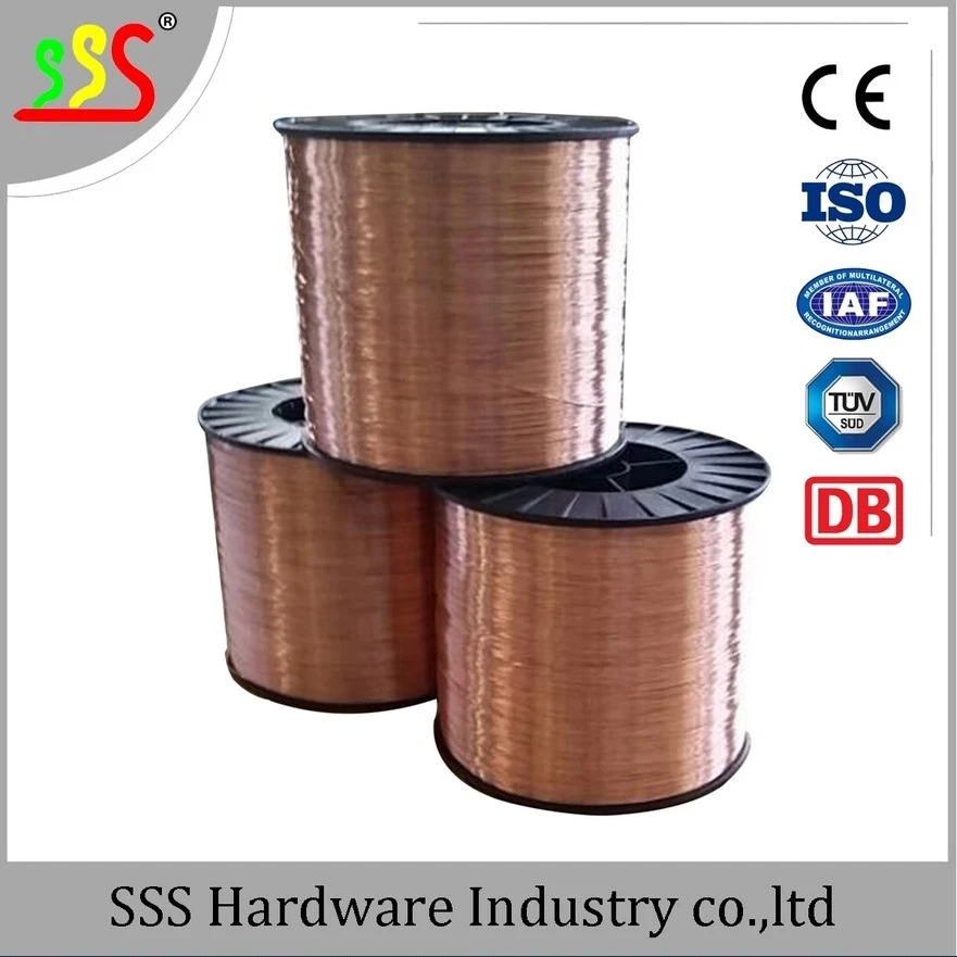 Plastic Spool Copper Coated Mild Steel Coil Nails Welding Wire