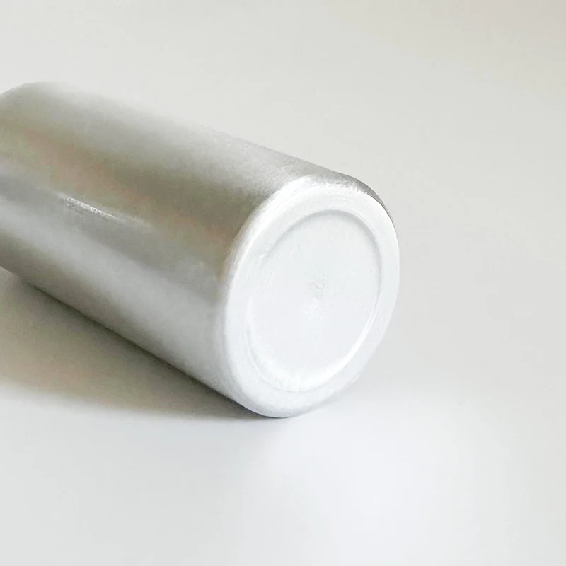 stainless steel skincare packaging 400 ml 8oz circle aluminium pump lotion and shower gel cosmetic bottle