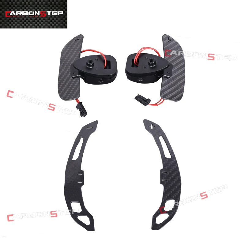 SK Custom Car Led Carbon Fiber Magnetic Paddle Shifters For Mercedes Benz W205 AMG W212 W213 Steering Wheel Extension Universal