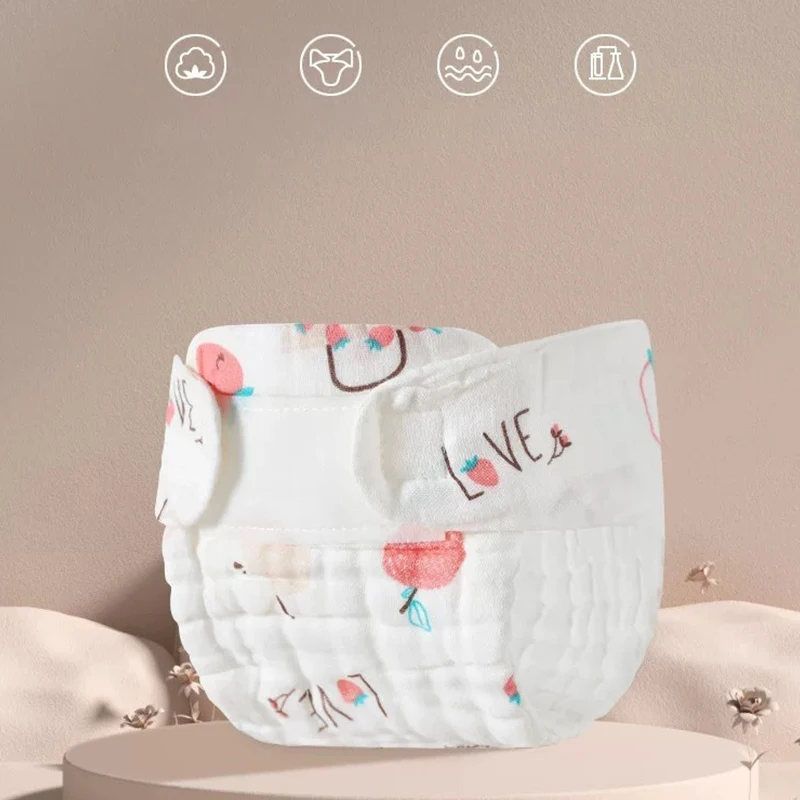 Baby Toddler Boys Girls Toilet Potty Training Pants Padded 100% Organic Cotton Muslin Toddler Potty Training Underwear