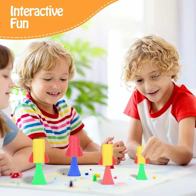 Party Favors Jumping Rockets Popper Spring Launchers Toys Popper Bouncy Toys Rocket Launcher Toy for Kids