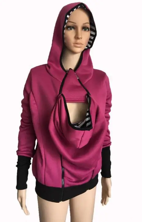 Maternity Sweatshirt Pregnant Women Hoodies Mother Thicken Sweater Outerwear Breastfeeding Coat Winter