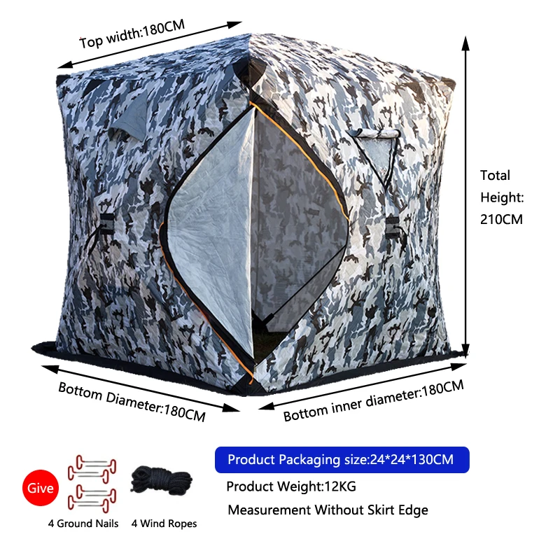 Promotion popup  insulated   fishing accessories tents   fishing tent Waterproof Oxford Fabric