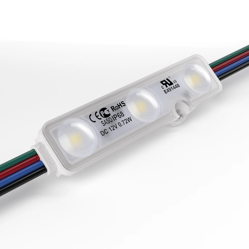 Темный свет 5050 RGB ic модуль 0 72 Вт 12 В энергосберегающий светодиод Инжекционный светодиодный smd круглый с объективом