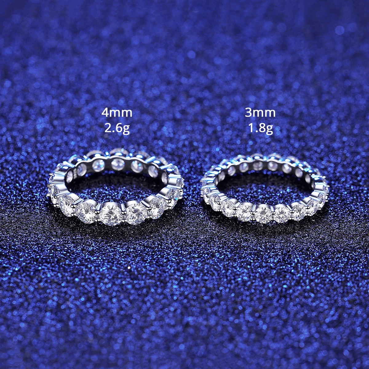 CZCITY All Moissanite Ring Diamond Engagement VVS Woman Real Wedding Jewelry Moissanite Ring 925 Sterling Silver