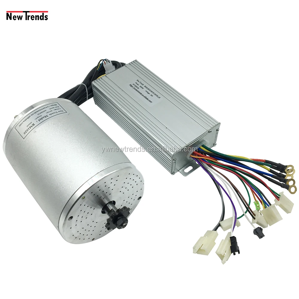 
3000W 48V 60V 72V High Speed Electric Tricycle/Bicycle /Scooter/Car Brushless Motor and Controller Conversion Kit 