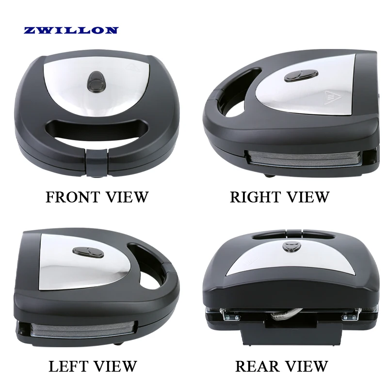 Sandwich Maker 6 in 1 with Detachable Plate Multifunction Toster Grill Steak Sausage 2 Slice Automatic Non Stick