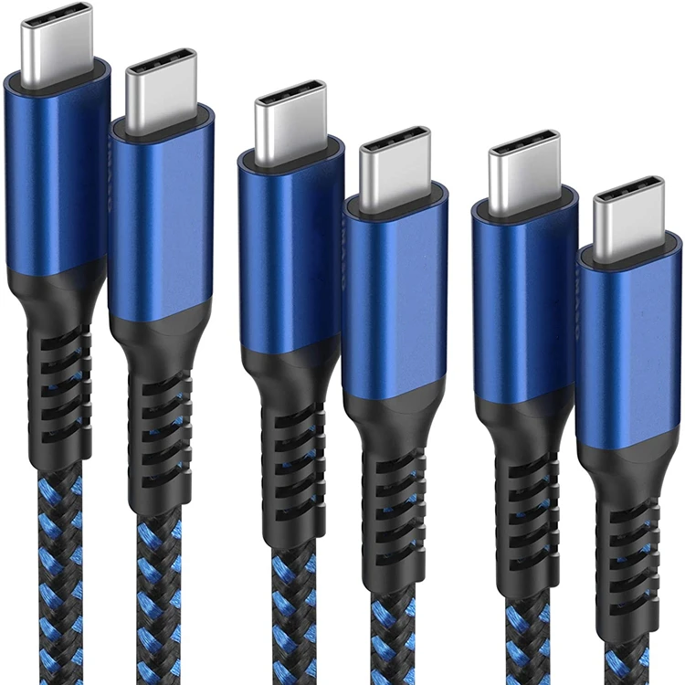 Amazon горячие продажи USB-C для 20V 3A быстрой зарядки Тип C 65 W De Carga Вт 6ft Плетеный 60 Pd Кабель зарядного устройства