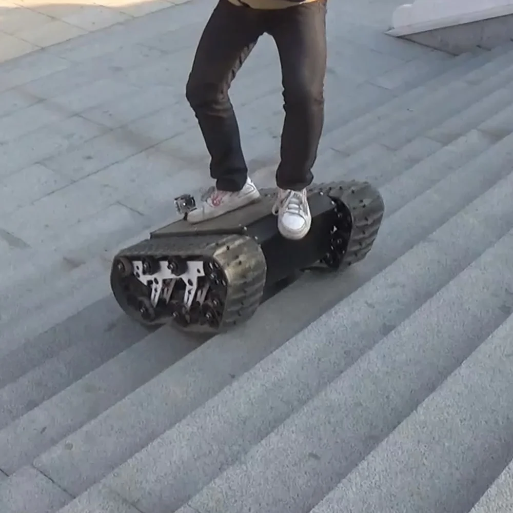 Komodo-01 universal platform rubber track system for small rc amphibious vehicle