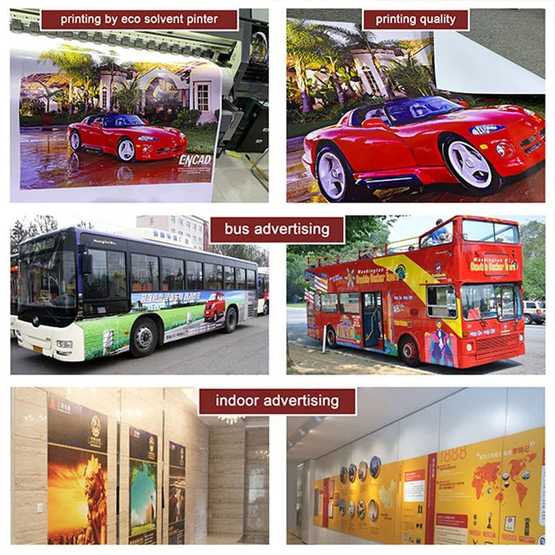 Wholesale Poster Materials Inkjet Printable Removable Black Back Vinyl Self Adhesive Waterproof Vinyl Rolls