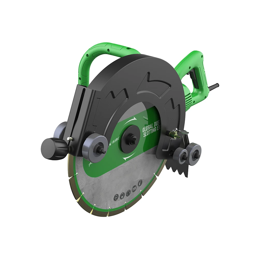 POWERTEC Power Tools Road Cutting Machine Road Cutter 3500r/min Wireless Machine for Concrete Sawing