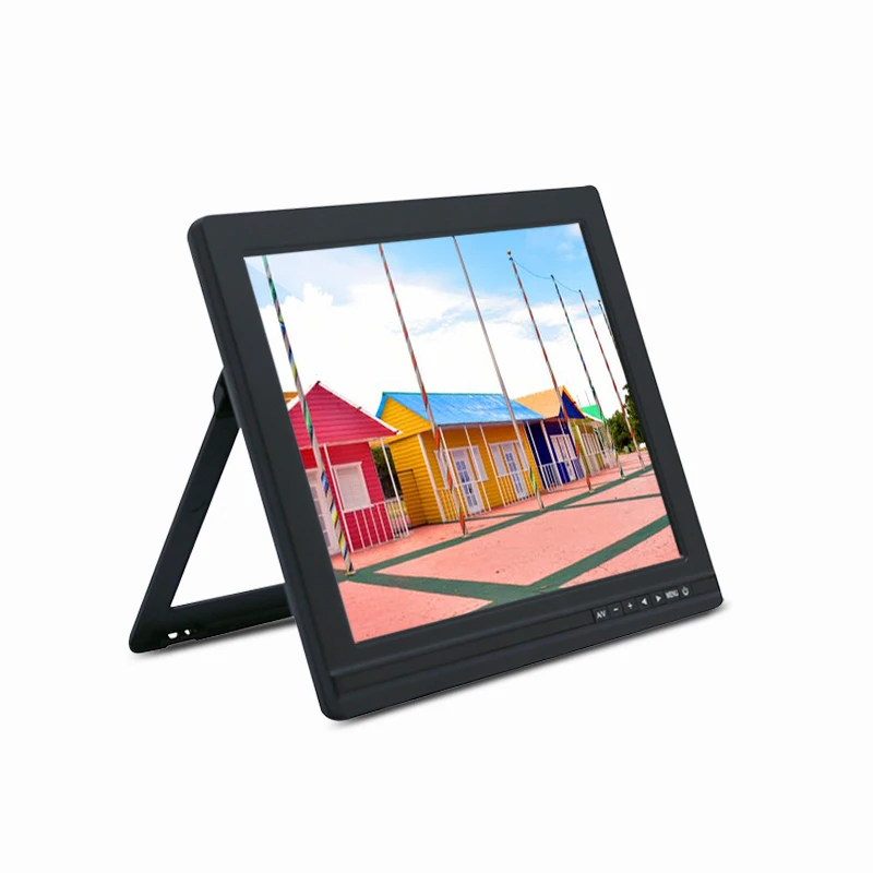 1024*768 Resolution 4:3 Aspect Ratio Resistive Touch LCD 9 inch VGA Monitor