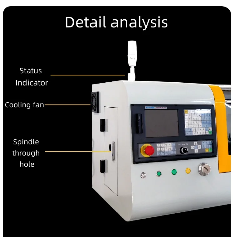 CNC lathe small parts manufacturing center high-precision machine tool fully automatic system programmable