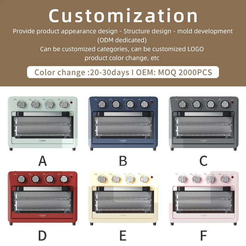 Household Hot sell Large Capacity 23L Bakery Countertop Baking Toaster Oven Electric Pizza Oven