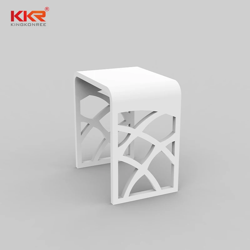 Bathroom Accessories Solid Surface Bath Chair Shower Stool Shower Seat