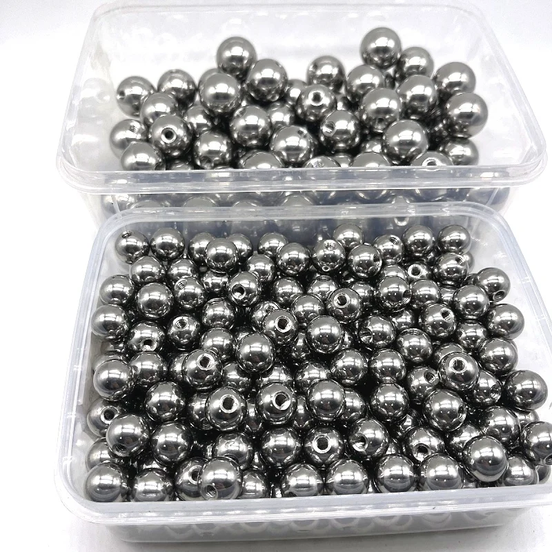 Drilled half hole stainless steel ball