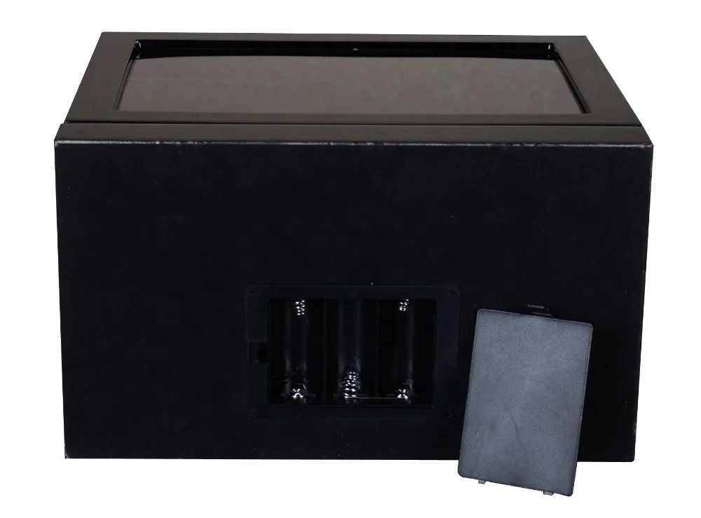 2024 New Design 2 rotos for 4+6 Watches High Gloss Wood Leather  Watch Luxury Wooden Case Carbon Watch Winder Box