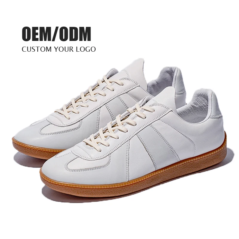 OEM Retro Classic German Training Sport Light Weight Breathable Men Sneaker Leather Unisex Custom German Trainers Rubber Shoes
