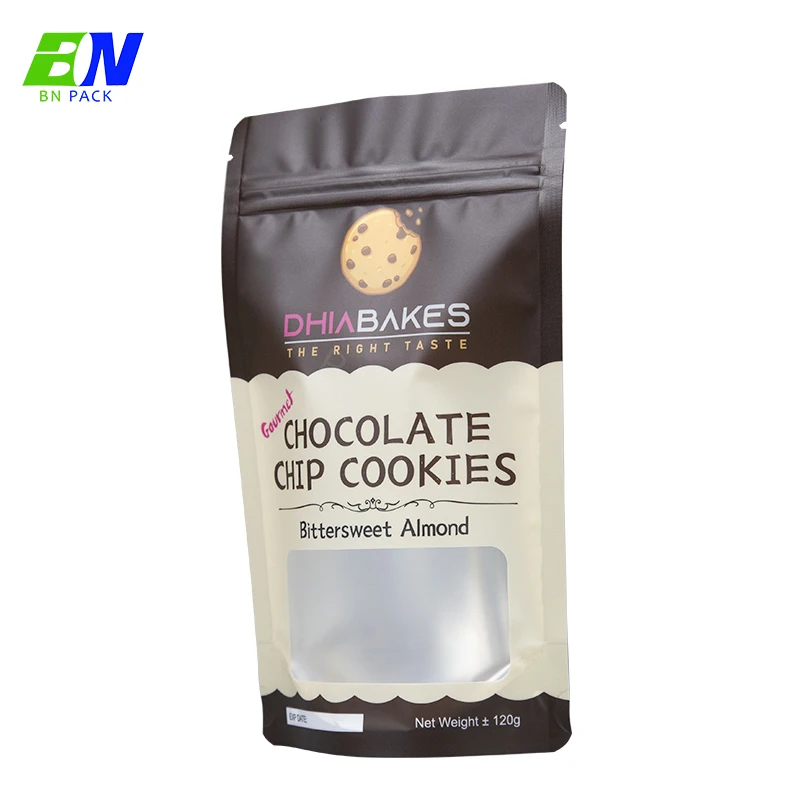 Custom 100mg 500mg Cookie Puffs Chips Brownie Snack Food Smell Proof Edible Packaging Zipper Mylar Bags With Window