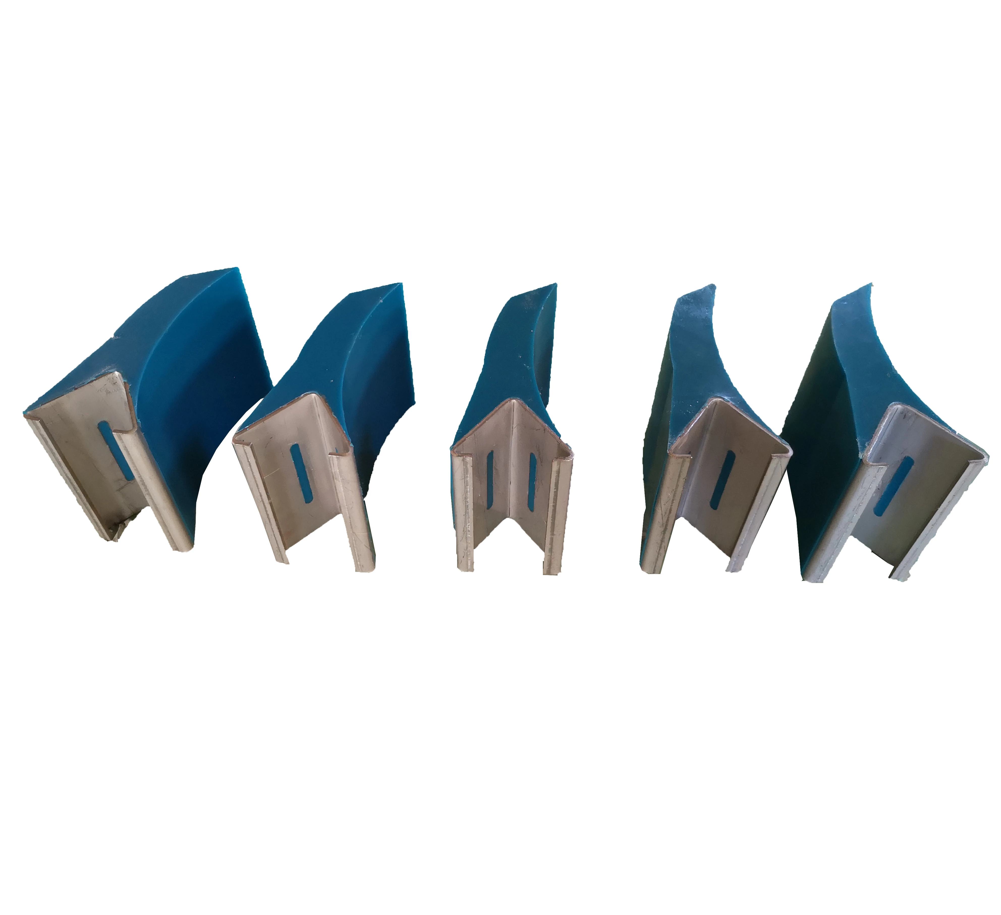 PU Precleaner Blades Track Mount Conveyor Belt Polyurethane Scraper Blade Replacement Poly Urethane Blue Orange Doctor Blades